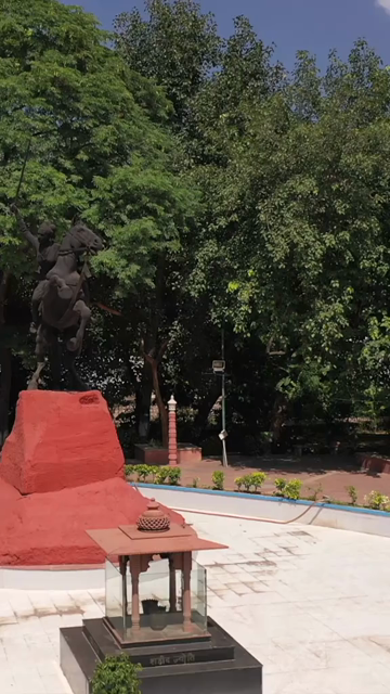 Vertical Shot of Rani Lakshmibai Samadhi Gwalior India
