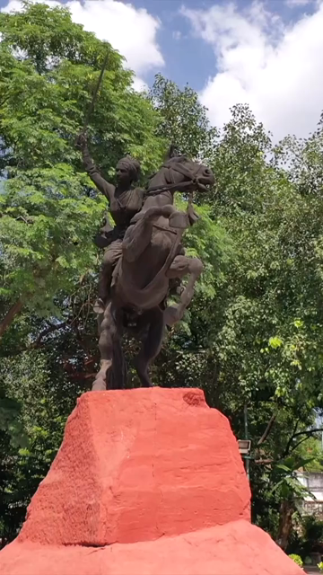 Vertical Shot of Rani Lakshmibai Samadhi Gwalior India