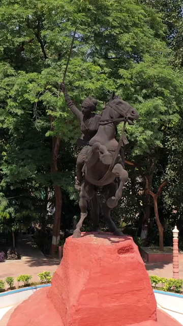 Vertical Shot of Rani Lakshmibai Samadhi Gwalior India