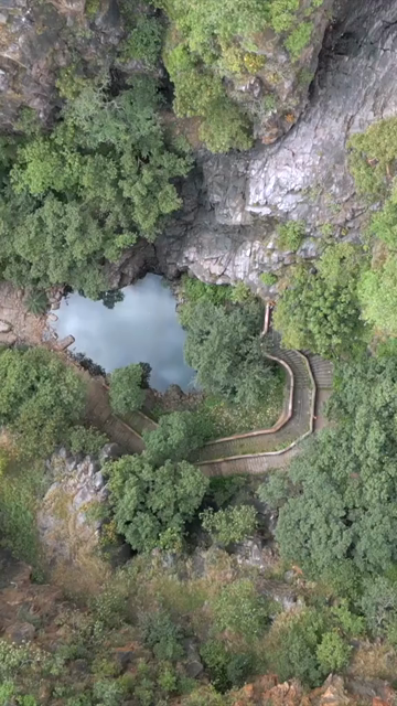 Vertical Shot of Rocky Stream and Lush Forest Landscape Pratapgarh Rajasthan