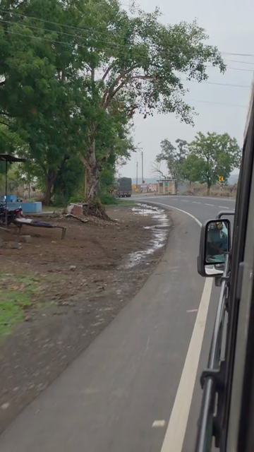 Vertical Shot of Rural Village Road in India