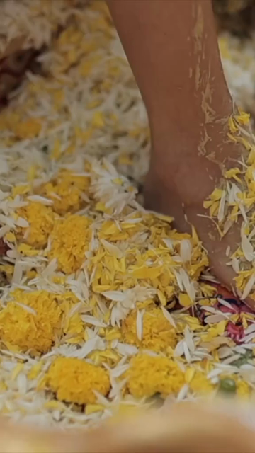 Vertical Slow Motion Shot of Indian Wedding Rituals Ceremony
