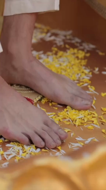 Vertical Slow Motion Shot of Indian Wedding Rituals Ceremony