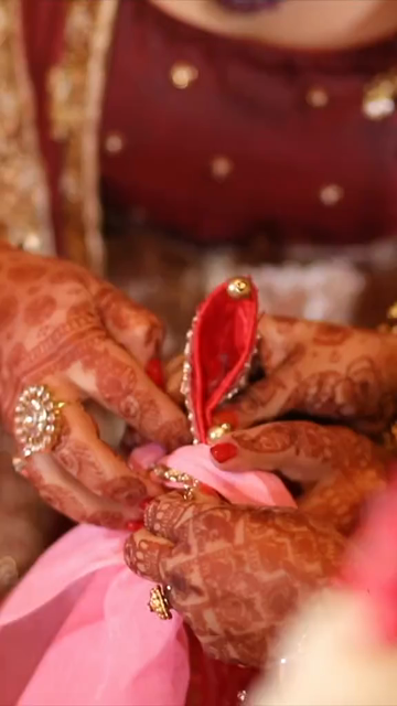 Vertical Slow Motion Shot of Indian Wedding Rituals Ceremony