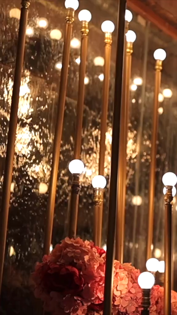 Vertical Slow Motion Shot of Indian Wedding Venue Decoration in India