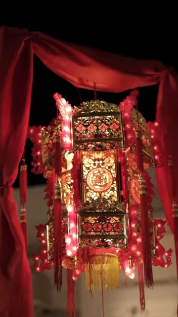 Vertical Slow Motion Shot of Indian Wedding Venue Decoration in India