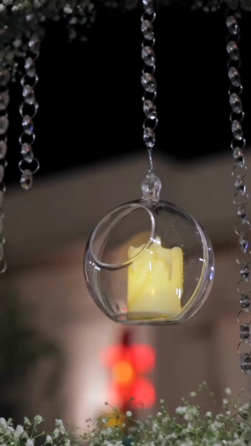Vertical Slow Motion Shot of Indian Wedding Venue Decoration in India
