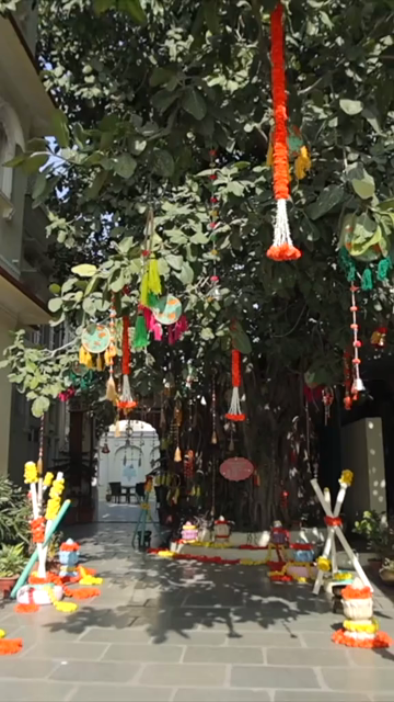 Vertical Slow Motion Shot of Indian Wedding Venue Decoration in India