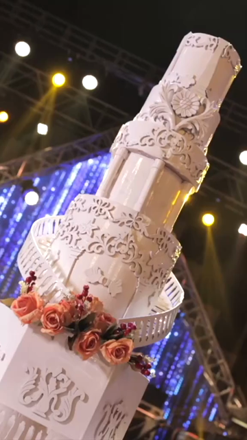 Vertical Slow Motion Shot of Indian Wedding Venue Decoration in India