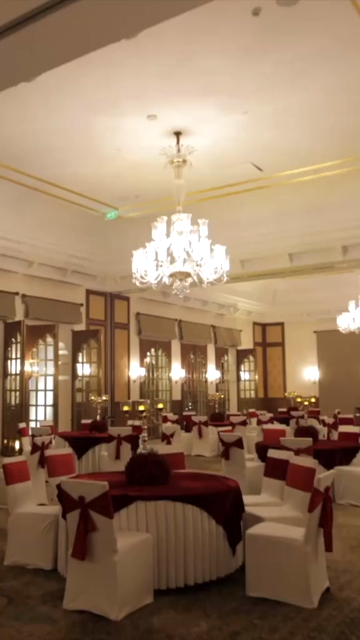 Vertical Slow Motion Shot of Indian Wedding Venue Decoration in India