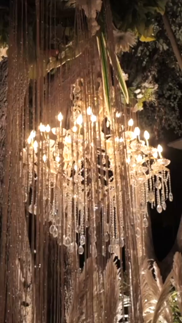 Vertical Slow Motion Shot of Indian Wedding Venue Decoration in India