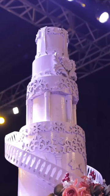 Vertical Slow Motion Shot of Indian Wedding Venue Decoration in India