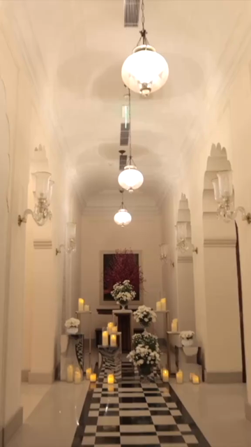 Vertical Slow Motion Shot of Indian Wedding Venue Decoration in India