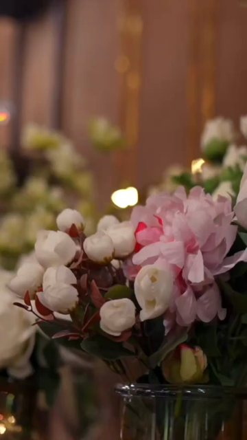 Vertical Slow Motion Shot of Indian Wedding Venue Decoration in India