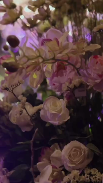 Vertical Slow Motion Shot of Indian Wedding Venue Decoration in India