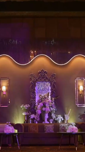 Vertical Slow Motion Shot of Indian Wedding Venue Decoration in India