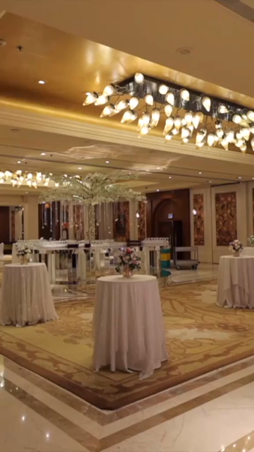 Vertical Slow Motion Shot of Indian Wedding Venue Decoration in India