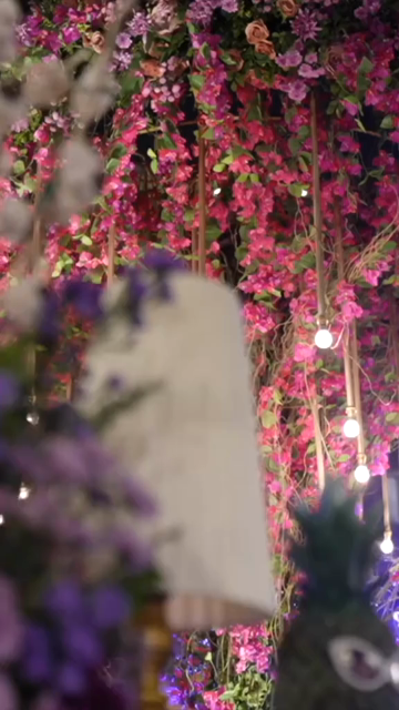 Vertical Slow Motion Shot of Indian Wedding Venue Decoration in India