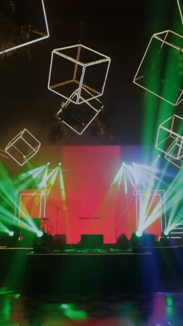 Vertical Slow Motion Shot of Indian Wedding Venue Decoration in India