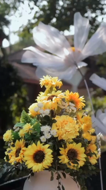 Vertical Slow Motion Shot of Indian Wedding Venue Decoration in India