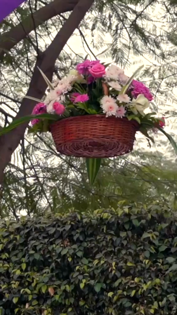 Vertical Slow Motion Shot of Indian Wedding Venue Decoration in India