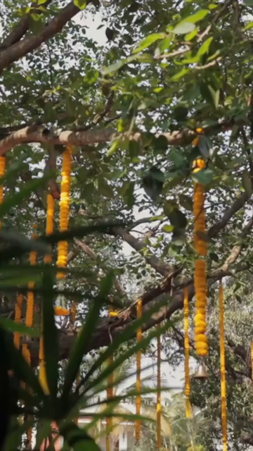 Vertical Slow Motion Shot of Indian Wedding Venue Decoration in India
