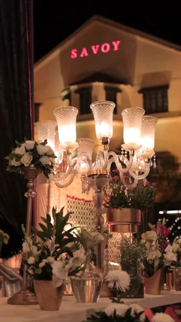 Vertical Slow Motion Shot of Indian Wedding Venue Decoration in India