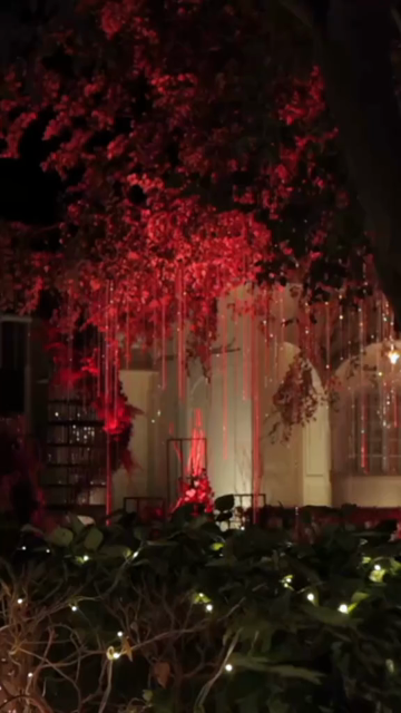 Vertical Slow Motion Shot of Indian Wedding Venue Decoration in India