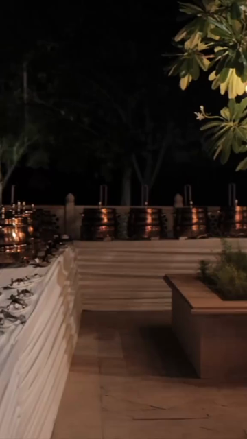 Vertical Slow Motion Shot of Indian Wedding Venue Decoration in India