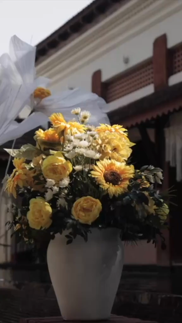 Vertical Slow Motion Shot of Indian Wedding Venue Decoration in India