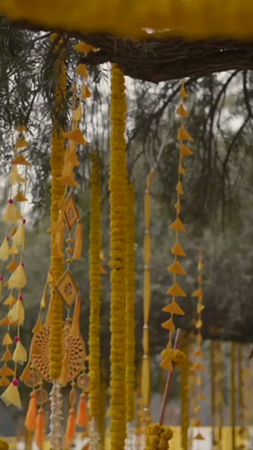 Vertical Slow Motion Shot of Indian Wedding Venue Decoration in India