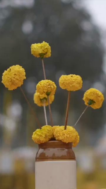 Vertical Slow Motion Shot of Indian Wedding Venue Decoration in India