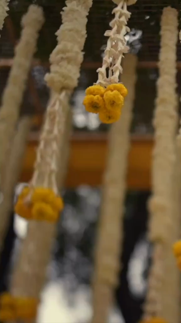 Vertical Slow Motion Shot of Indian Wedding Venue Decoration in India