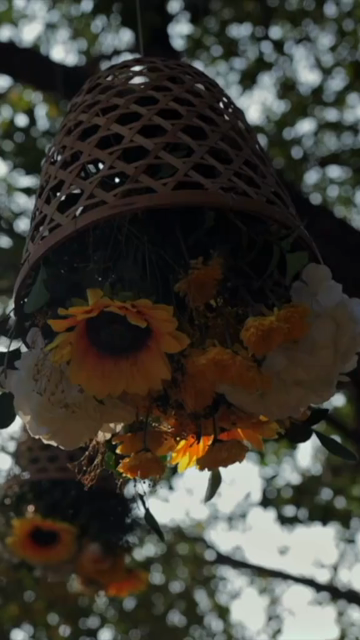 Vertical Slow Motion Shot of Indian Wedding Venue Decoration in India