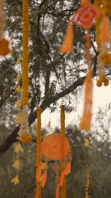 Vertical Slow Motion Shot of Indian Wedding Venue Decoration in India