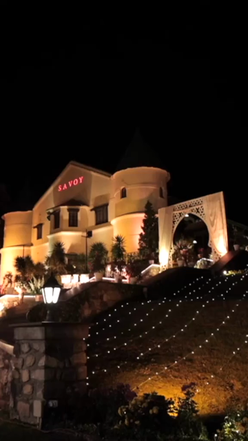 Vertical Slow Motion Shot of Indian Wedding Venue Decoration in India