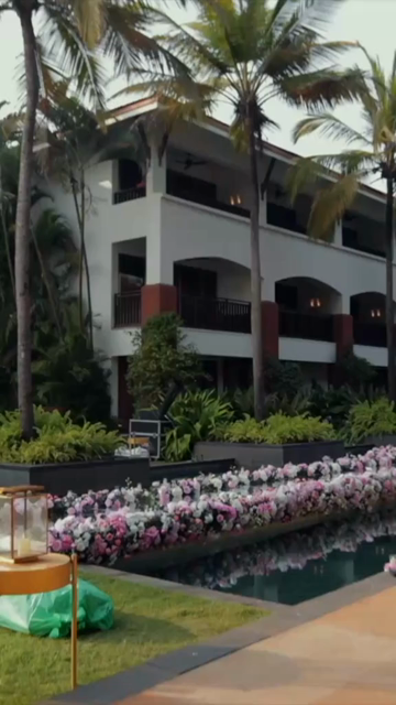 Vertical Slow Motion Shot of Indian Wedding Venue Decoration in India