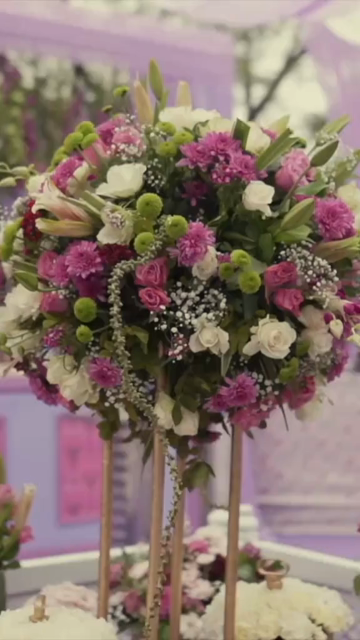 Vertical Slow Motion Shot of Indian Wedding Venue Decoration in India