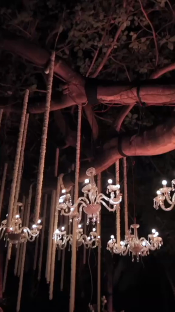 Vertical Slow Motion Shot of Indian Wedding Venue Decoration in India