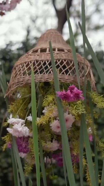 Vertical Slow Motion Shot of Indian Wedding Venue Decoration in India