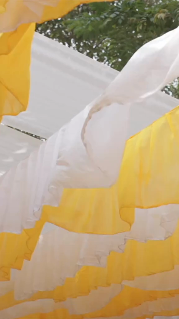 Vertical Slow Motion Shot of Indian Wedding Venue Decoration in India
