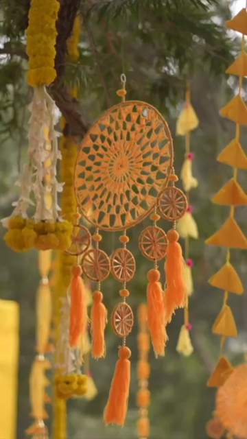Vertical Slow Motion Shot of Indian Wedding Venue Decoration in India