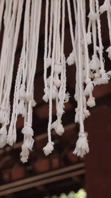 Vertical Slow Motion Shot of Indian Wedding Venue Decoration in India