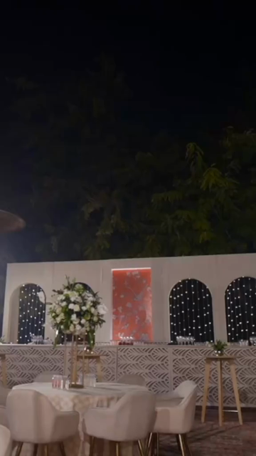 Vertical Slow Motion Shot of Indian Wedding Venue Decoration in India
