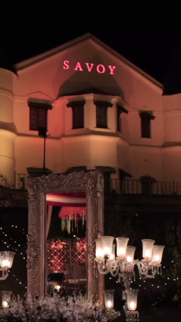 Vertical Slow Motion Shot of Indian Wedding Venue Decoration in India