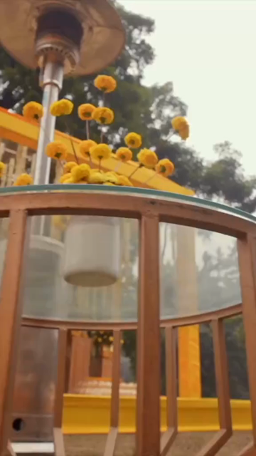 Vertical Slow Motion Shot of Indian Wedding Venue Decoration in India