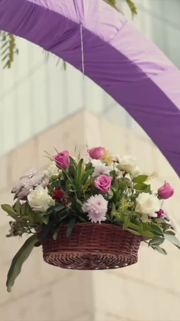 Vertical Slow Motion Shot of Indian Wedding Venue Decoration in India