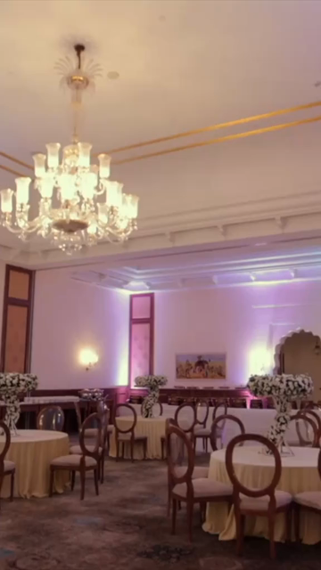 Vertical Slow Motion Shot of Indian Wedding Venue Decoration in India