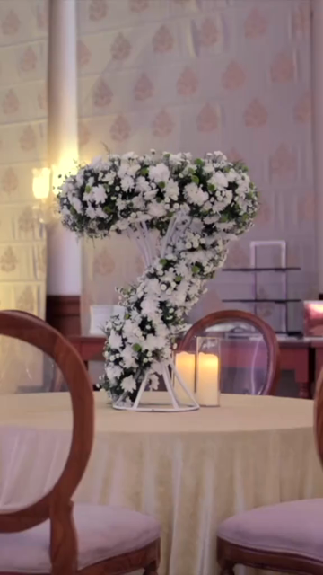 Vertical Slow Motion Shot of Indian Wedding Venue Decoration in India