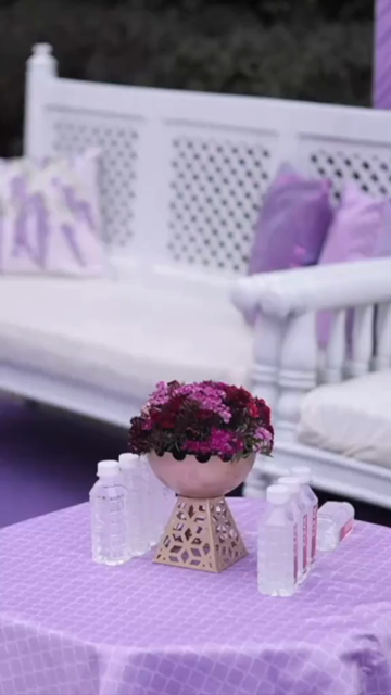 Vertical Slow Motion Shot of Indian Wedding Venue Decoration in India